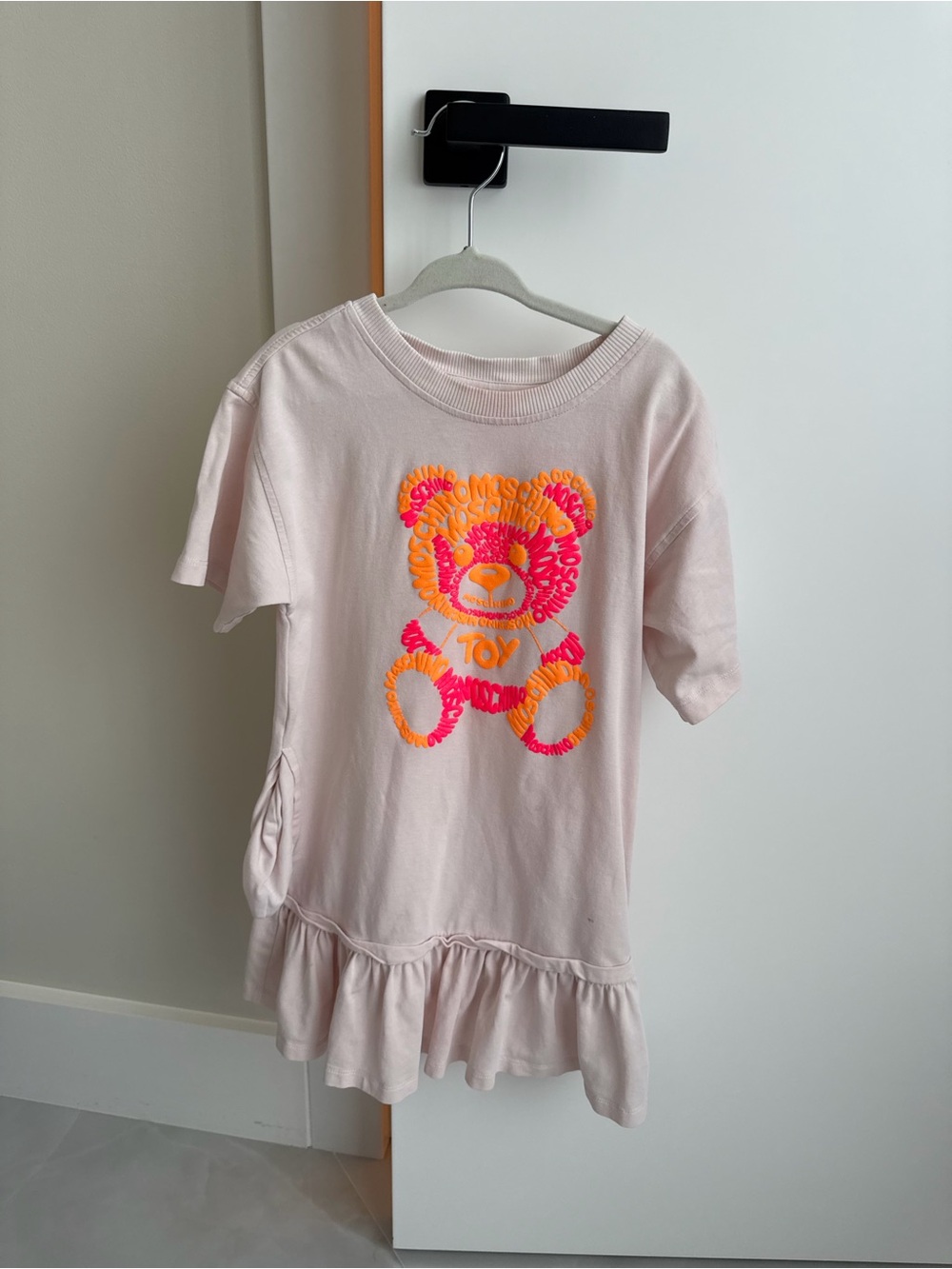 Moschino Logo Teddy Bear Print Dress